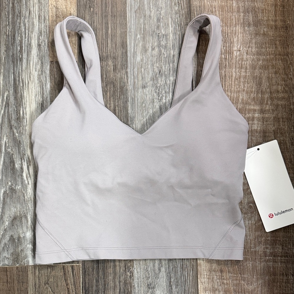 NWT Lululemon Mauve Gray Align Tank, Sz 6